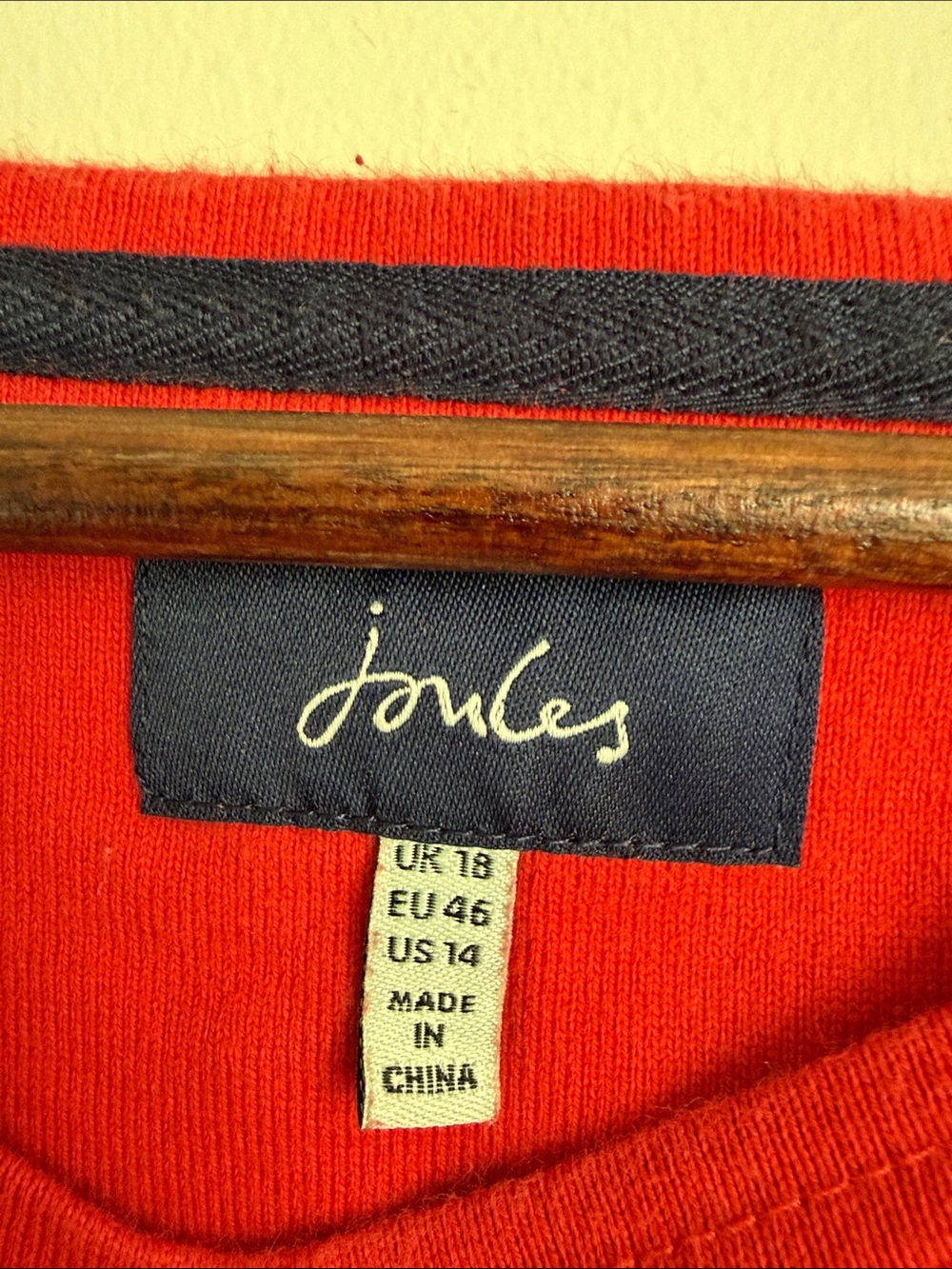 Joules Red & White Striped Long-Sleeve Tee with Dachshund Embroidery - Picture 2 of 10
